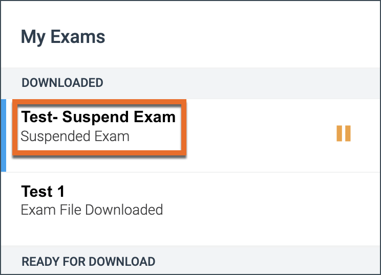 Examplify Suspend an Exam ExamSoft