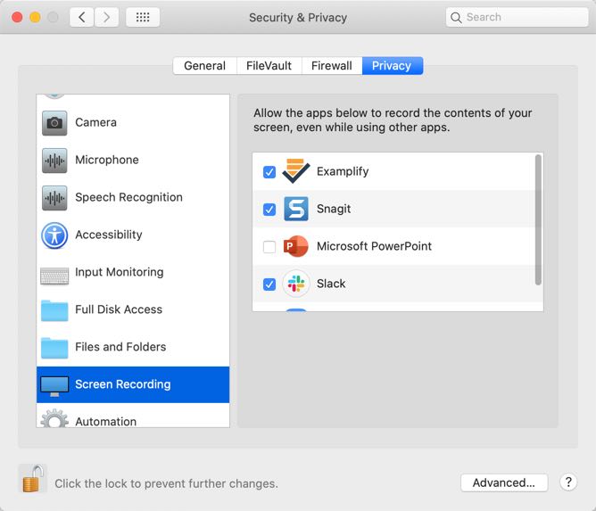 Mac Set Up the Device Permissions for ExamID and ExamMonitor ExamSoft