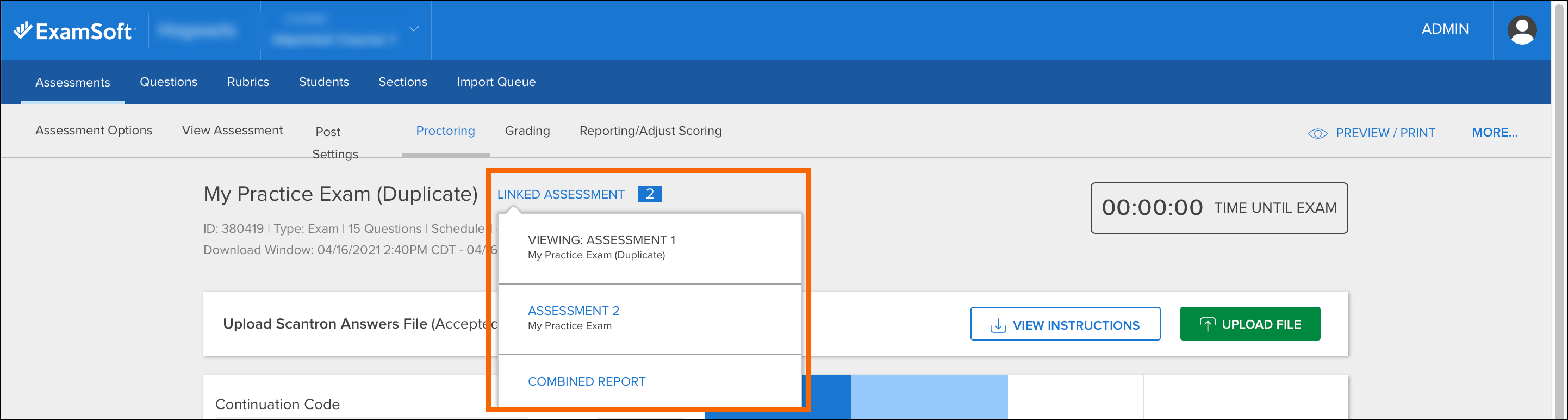 Enterprise Portal: Duplicate an Assessment (Linked and Unlinked) – ExamSoft
