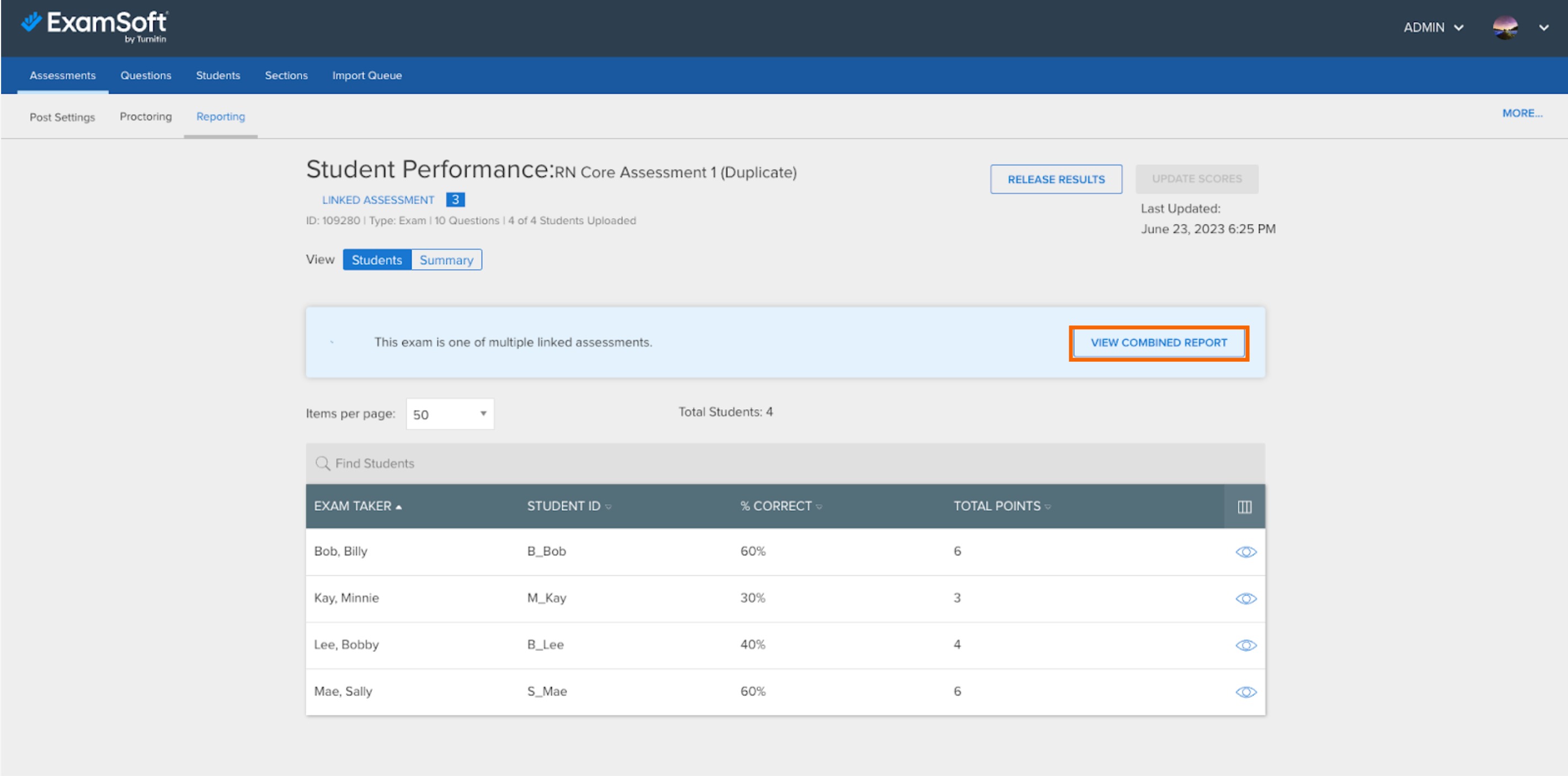 Clinical Judgment Exams View Reports and Release Results ExamSoft