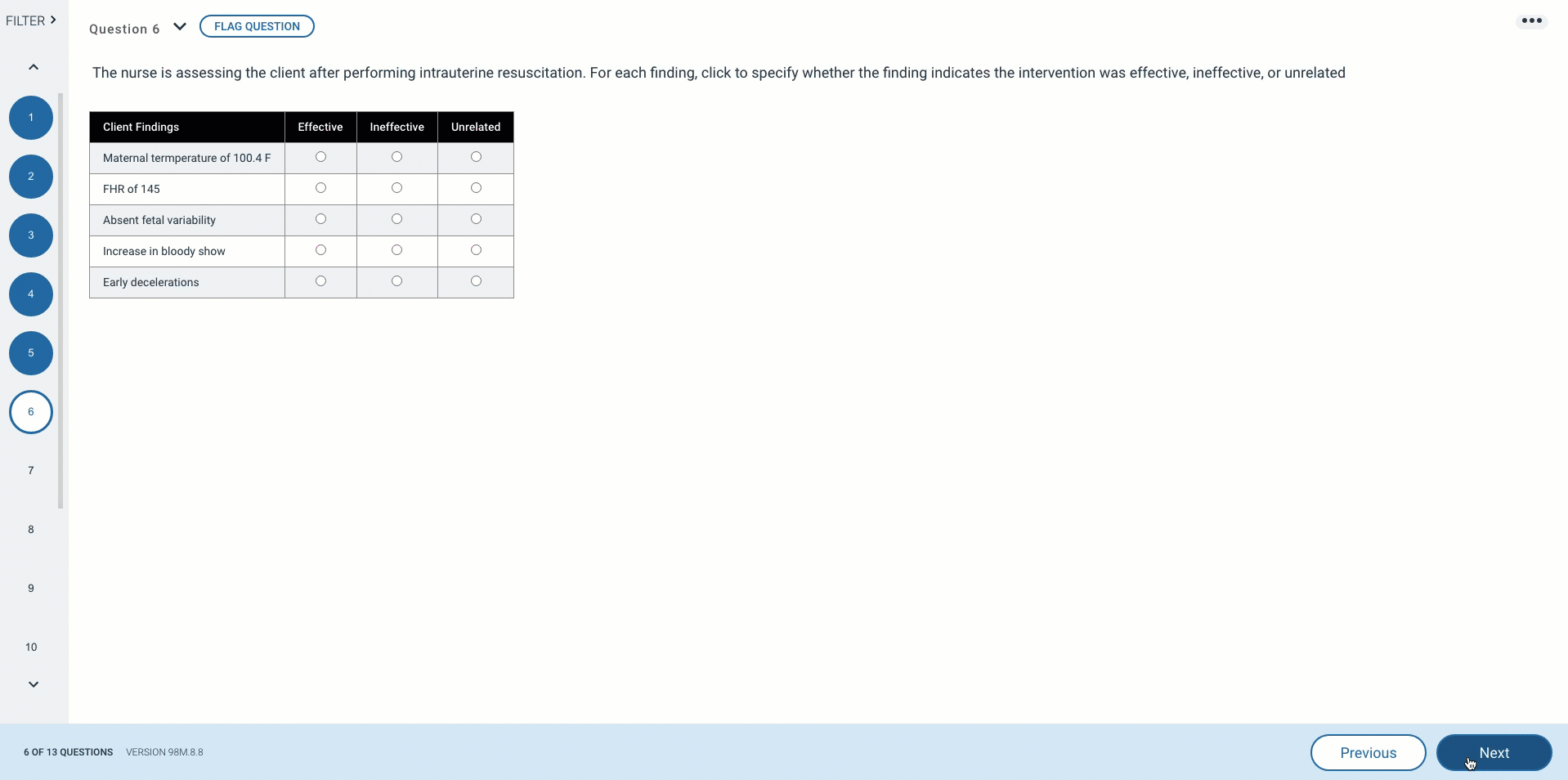 Matrix - Single Response - Student.gif
